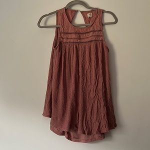 S O’Neill Pink Sleeveless Blouse.